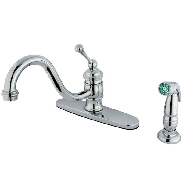 8" Centerset Kitchen Faucet, Chrome